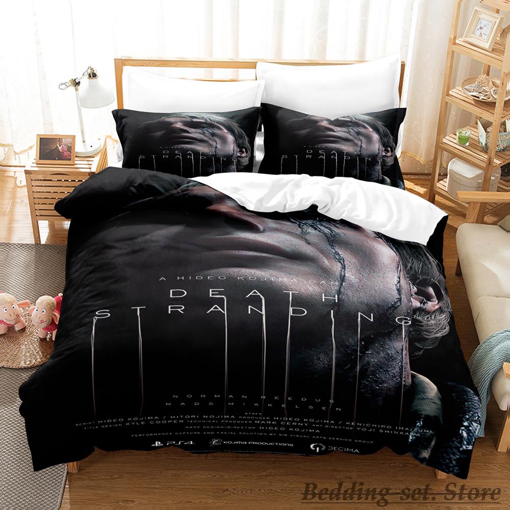 2023 Death Stranding Bedding Set Single Twin Full Queen King Size Bed Set Aldult Kid Bedroom 3 - Death Stranding Merch