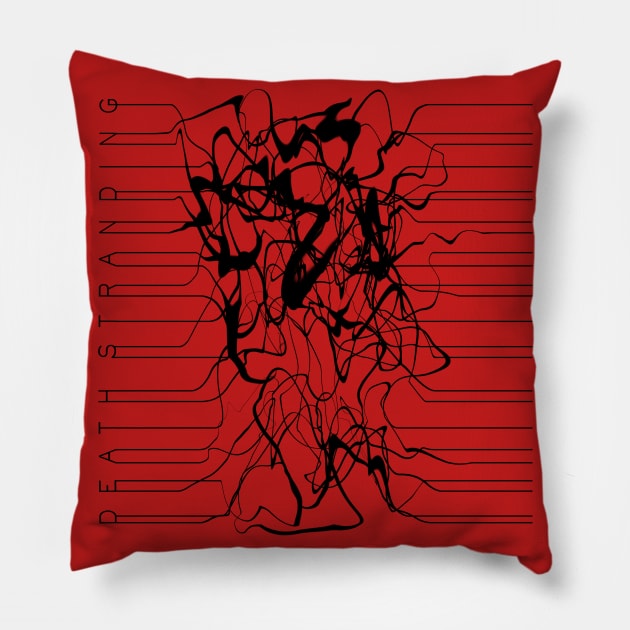 Death Stranding Logo Throw Pillow Official Death Stranding Merch