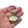 Game Death Stranding Keychain Alloy Gold Color Map Key Ring Rape Chain Pendant Men Car Women 3 - Death Stranding Merch
